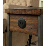  Furniture of America Brick Attic CM-AC286 Side Table IMAGE 3