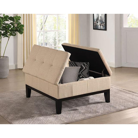  Furniture of America Fazio CM-AC365BG Ottoman IMAGE 2