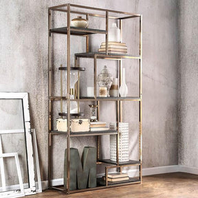  Furniture of America Elvira CM-AC6264CPN Display Shelf IMAGE 1