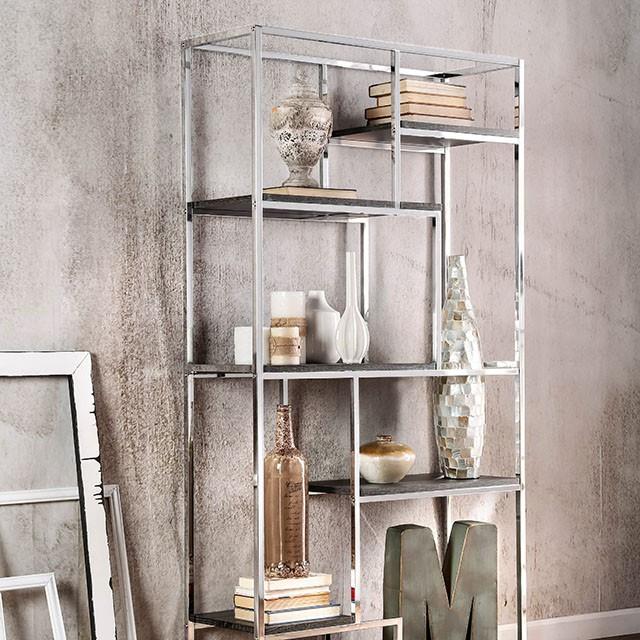  Furniture of America Elvira CM-AC6264CRM Display Shelf IMAGE 1