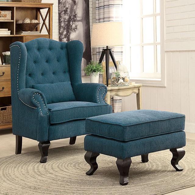  Furniture of America Willow CM-AC6271TL-OT-VN Ottoman IMAGE 1