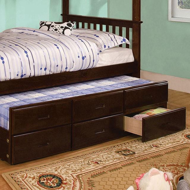  Furniture of America University CM-BK458F-EXP-BED+TR Twin/Full Bunk Bed IMAGE 2