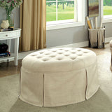  Furniture of America Claes Fabric Storage Ottoman CM-BN6175BG IMAGE 3