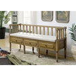 Furniture of America Ballinasloe CM-BN6359NT Bench IMAGE 1