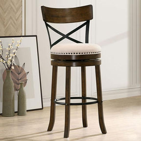  Furniture of America Clarence CM-BR1855A-29-2PK 29" Swivel Barstool (2/Box) IMAGE 1