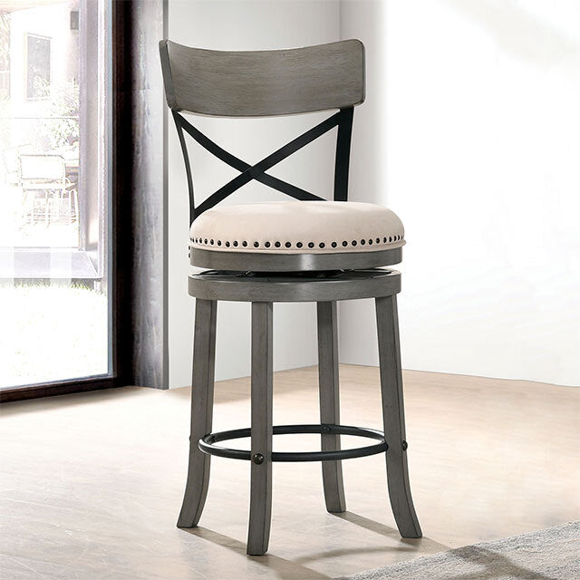  Furniture of America Clarence Stool CM-BR1855LG-24-2PK IMAGE 1