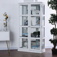  Furniture of America Vilas CM-CR140WH Curio Cabinet IMAGE 1