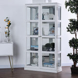  Furniture of America Vilas CM-CR140WH Curio Cabinet IMAGE 1