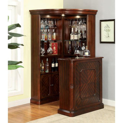  Furniture of America Voltaire CM-CR142-CURIO Corner Curio IMAGE 1