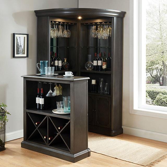  Furniture of America Voltaire CM-CR142GY-BT Standing Bar Table IMAGE 3