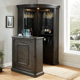  Furniture of America Voltaire CM-CR142GY-CURIO Corner Curio IMAGE 1