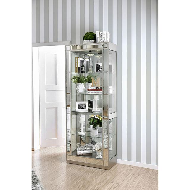  Furniture of America Carrollton CM-CR150-PK Curio Cabinet IMAGE 4