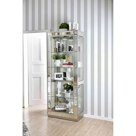  Furniture of America Carrollton CM-CR150-PK Curio Cabinet IMAGE 4