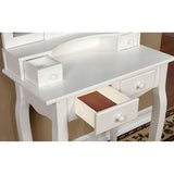  Furniture of America Janelle Vanity Set CM-DK6846WH IMAGE 2
