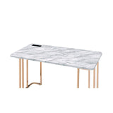  Furniture of America Delphine CM-DK919WH Desk IMAGE 2