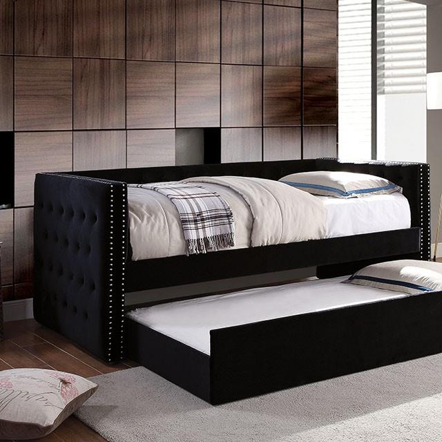  Furniture of America Susanna CM1739BK-BED Daybed w/ Trundle IMAGE 1