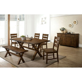  Furniture of America Woodworth Dining Table CM3114T IMAGE 1