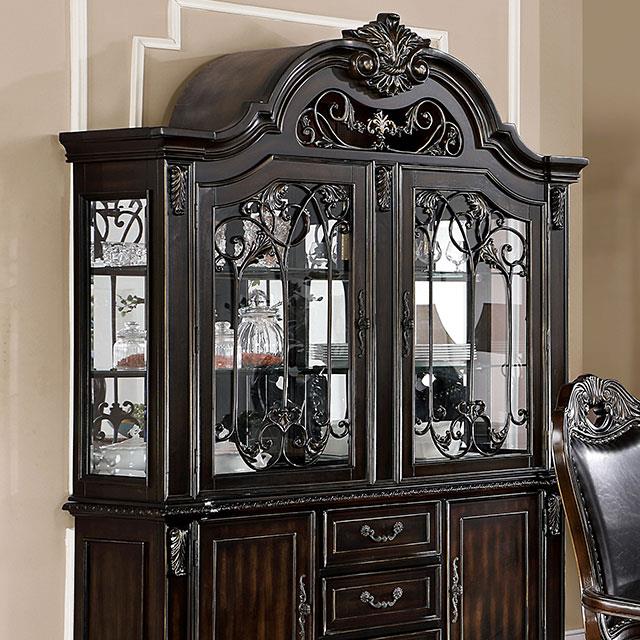  Furniture of America Lombardy CM3146HB-SET Hutch & Buffet IMAGE 1