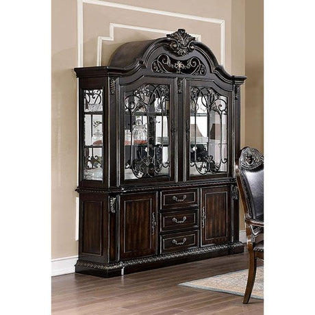  Furniture of America Lombardy CM3146HB-SET Hutch & Buffet IMAGE 2
