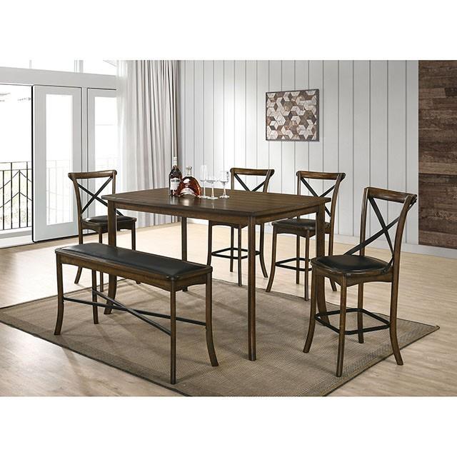  Furniture of America Buhl CM3148PT Counter Ht. Table IMAGE 2