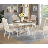  Furniture of America Arcadia CM3150WH-RT Round Table IMAGE 2