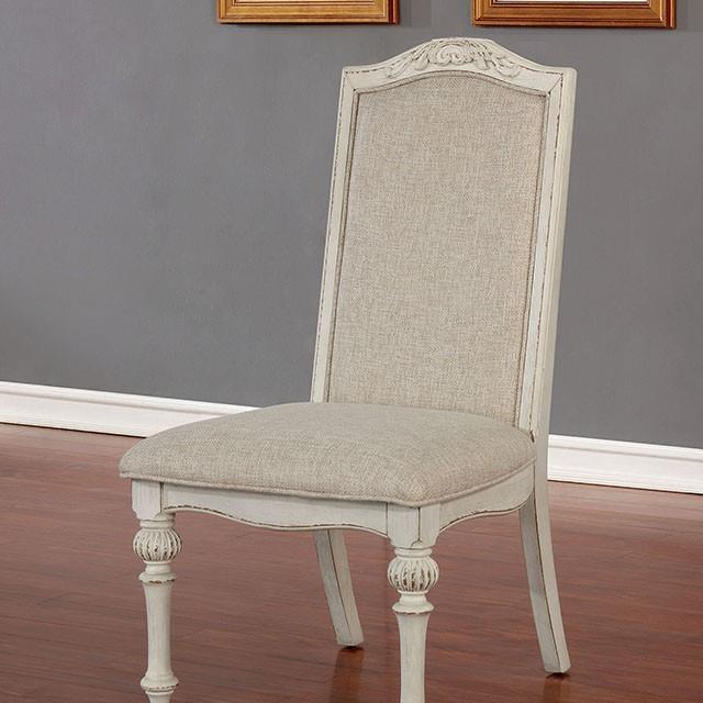  Furniture of America Arcadia CM3150WH-SC-2PK Side Chair (2/Ctn) IMAGE 1