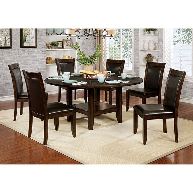  Furniture of America Round Maegan Dining Table CM3152RT IMAGE 1