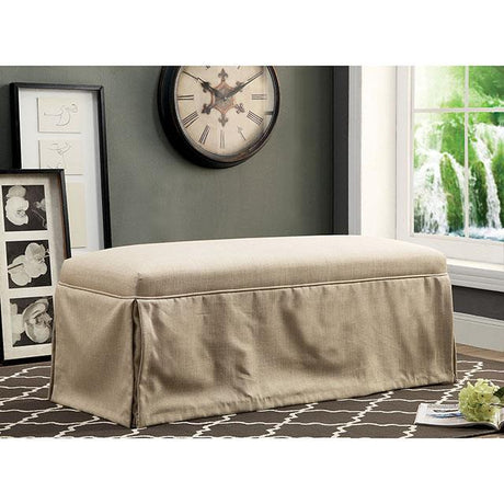  Furniture of America Kortrijk CM3341BN-BG-3A Bench IMAGE 1