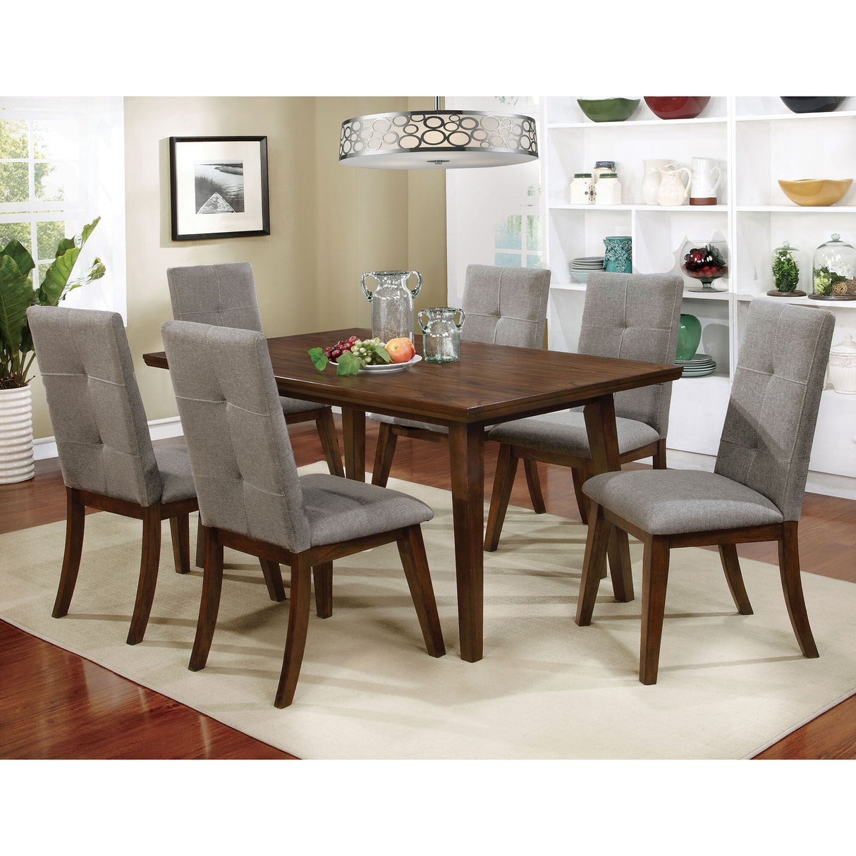  Furniture of America Abelone Dining Table CM3354T-VN IMAGE 2