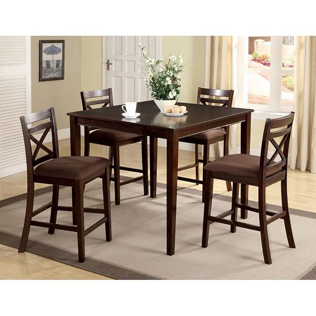 Furniture of America Weston CM3400PT-5PK 5 Pc. Counter Ht. Table Set IMAGE 2