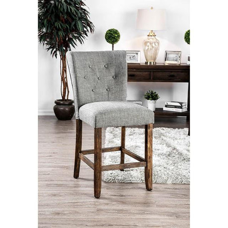  Furniture of America Schoten CM3450GY-PC-2PK Counter Ht. Chair (2/Ctn) IMAGE 1
