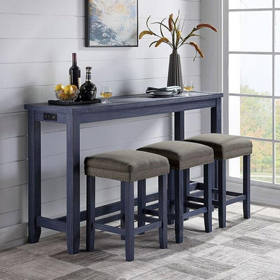  Furniture of America Caerleon CM3474BL-PT-4PK 4 Pc. Counter Ht. Set IMAGE 1
