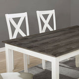  Furniture of America Anya 7 pc Dinette CM3476WH-T-7PK IMAGE 3