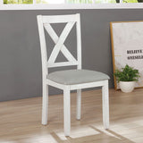  Furniture of America Anya 7 pc Dinette CM3476WH-T-7PK IMAGE 5