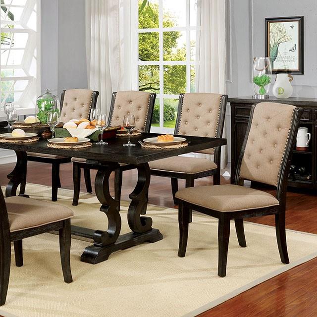  Furniture of America Patience Dining Table CM3577WN-T-TABLE IMAGE 1