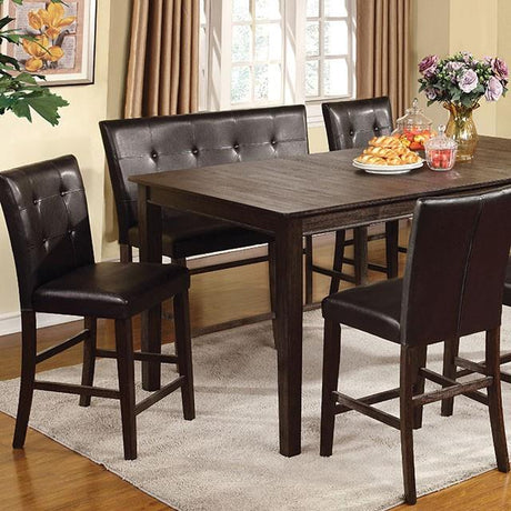  Furniture of America Edgemont CM3681DK-PT Counter Ht. Table IMAGE 1