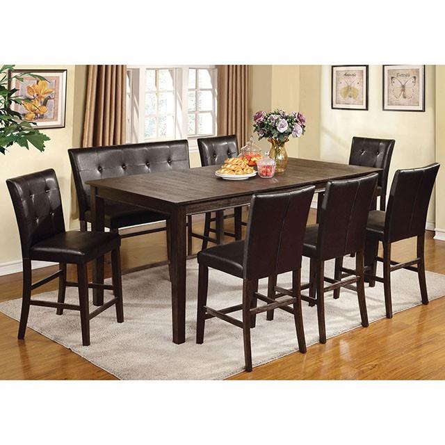  Furniture of America Edgemont CM3681DK-PT Counter Ht. Table IMAGE 2