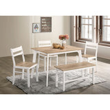  Furniture of America Debbie CM3714NT-T-BN-5PK 5 Pc. Dining Table Set IMAGE 2