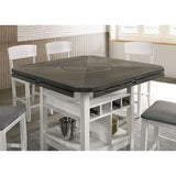  Furniture of America Stacie CM3733WG-RPT-TABLE Counter Ht. Table IMAGE 5