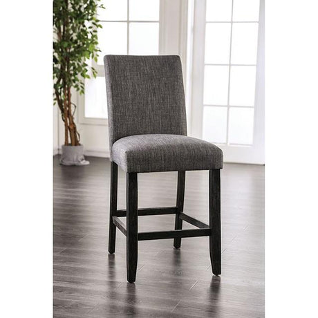  Furniture of America Brule CM3736GY-PC-2PK Counter Ht. Side Chair (2/Ctn) IMAGE 2