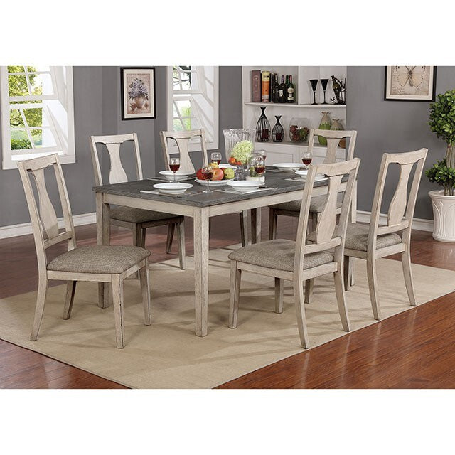  Furniture of America Ann Dining Table CM3752T-7PK IMAGE 1