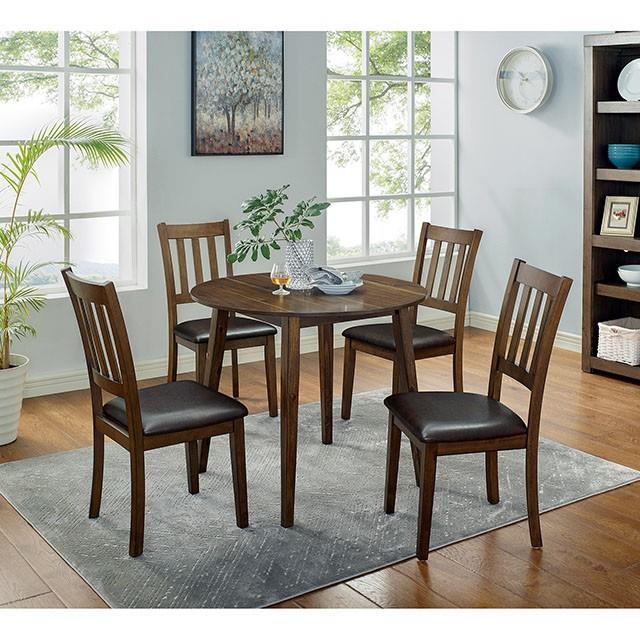  Furniture of America Blackwood CM3771RT-5PK 5 Pc. Round Table Set IMAGE 2