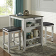  Furniture of America Gandra 3 pc Dinette CM3782WG-PT-3PK IMAGE 1