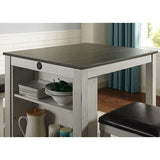  Furniture of America Gandra 3 pc Dinette CM3782WG-PT-3PK IMAGE 2