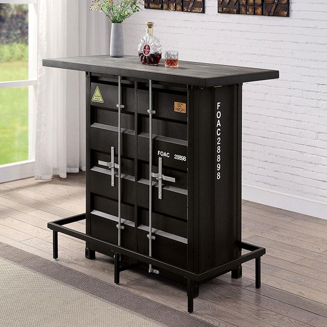  Furniture of America Dicarda CM3789BK-BT Bar Ht. Table IMAGE 4