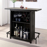  Furniture of America Dicarda CM3789BK-BT Bar Ht. Table IMAGE 5