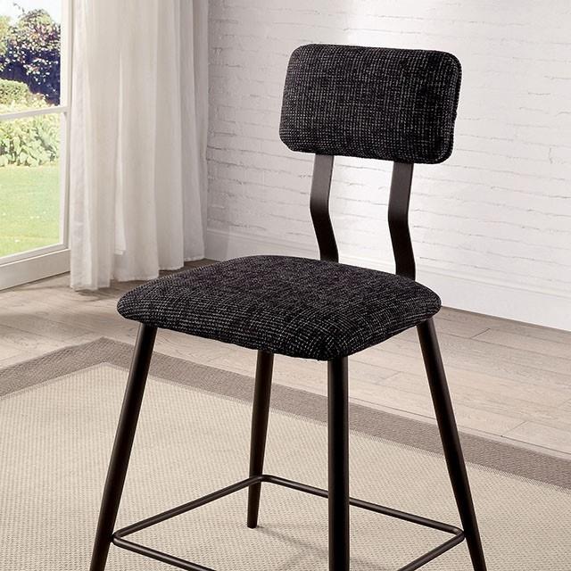  Furniture of America Dicarda CM3789BK-PC-2PK Counter Ht. Chair (2/Ctn) IMAGE 1