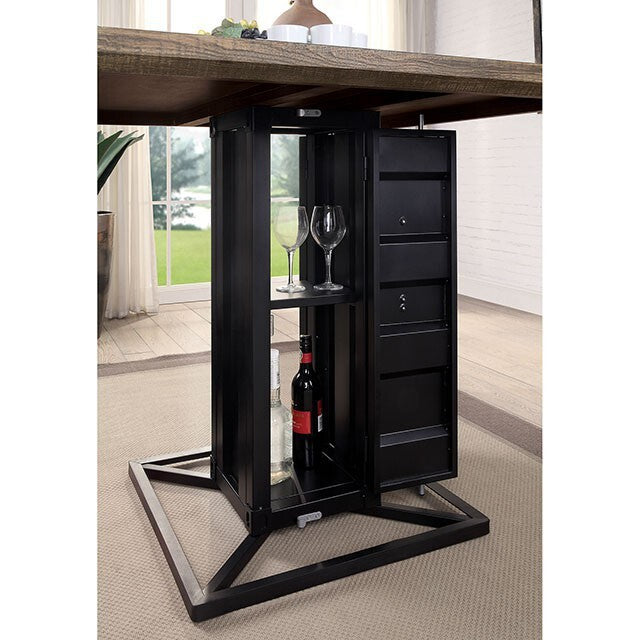  Furniture of America Dicarda CM3789BK-PT-TABLE Counter Ht. Table IMAGE 5
