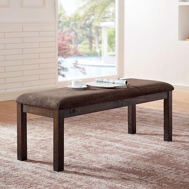  Furniture of America Burton CM3790BN Bench IMAGE 1