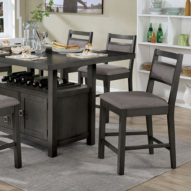  Furniture of America Vicky Counter Height Dining Table CM3794PT-TABLE IMAGE 1